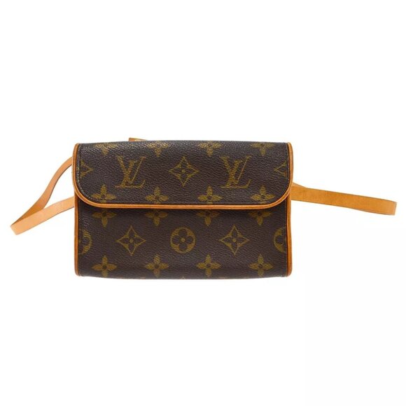 AUTHENTICITY GUARANTEED Louis Vuitton POCHETTE FLORENTINE BUM BAG #S - Picture 1 of 8